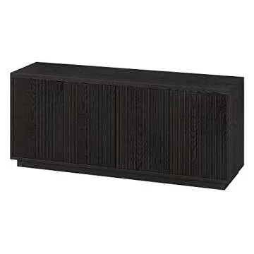 Henn&Hart Hanson 57" TV Stand in Black - Stylish & Functional