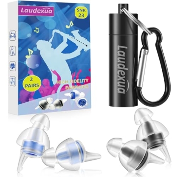 Laudexua High Fidelity Concert Ear Plugs for Music Lovers