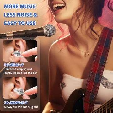 Laudexua High Fidelity Ear Plugs for Live Music Events
