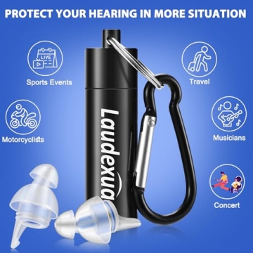 Laudexua High Fidelity Ear Plugs for Live Music Events