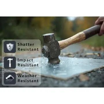 12"x18" (1/8") Spectra Glass Clear Polycarbonate Sheet. UV Coating on Both Sides. Impact and Weather Resistant. DIY, Arts, Crafts, Window Replacement. Sizes are Nominal Cut Within +-1/8". Made in USA