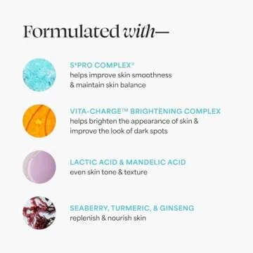 TULA Skin Care Bedtime - Bright Vita-Charge™ Overnight Brightening Treatment, Vitamin C & Niacinamide help Even Skin Tone & Texture, 1.7fl oz