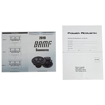 Power Acoustik BAMF-124 Subwoofer with 1,750W RMS Power