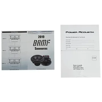 Power Acoustik BAMF-124 Subwoofer with 1,750W RMS Power