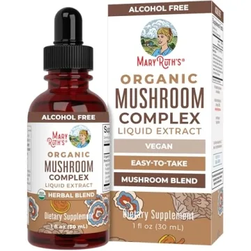 USDA Organic Mushroom Complex by MaryRuth's | Herbal Liquid Drops | Energy, Focus & Immunity Support...