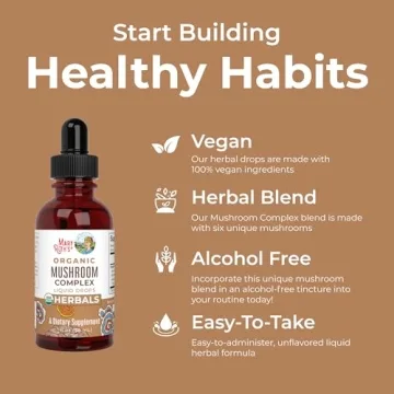 Organic Mushroom Complex by MaryRuth's - Health Boosting Drops