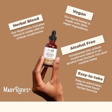 Organic Mushroom Complex by MaryRuth's - Health Boosting Drops