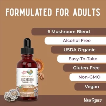 Organic Mushroom Complex by MaryRuth's - Health Boosting Drops
