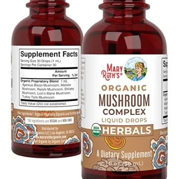 Organic Mushroom Complex by MaryRuth's - Health Boosting Drops