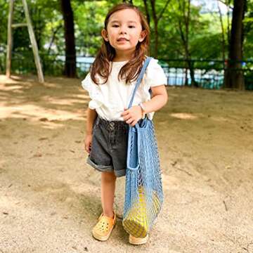 BLUE GINKGO Silicone Beach Toys - Modern Baby | Travel Friendly Toys Set | Silicone Bucket, Shovel, 4 Sand Molds, Beach Bag | Sand Toys for Toddlers, Kids - Yellow