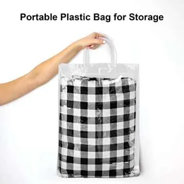 Gotron Fitted Picnic Table Cover with Bench Covers Elastic Edges and Storage Bag, Vinyl Waterproof Table Cloths Flannel Backing More Cushion Camping Accessories and Essentials, 72x30 Inches, Black