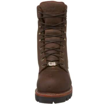 Chippewa Men's WP Rugged Safety Loggers - Bay Apache - Premium Work Boots for Ultimate Comfort and D...