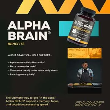 ONNIT Alpha Brain & New Mood Nootropic Stack - Dual Power