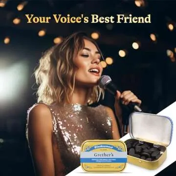 GRETHER'S Pastilles Classic Blackcurrant Natural Remedy Dry Mouth Relief - Soothing Throat & Healthy Voice - Long-Lasting Flavor, Gift for Singers - 1-Pack - 2.1 oz.