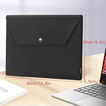 Toplive Stylish Document File Folder | Waterproof PU Leather Case