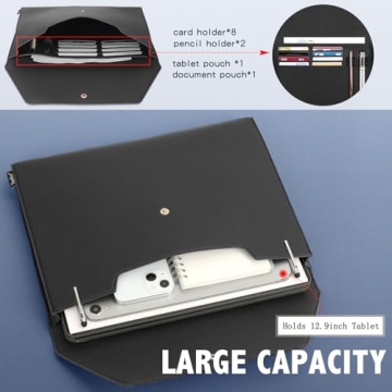 Toplive Stylish Document File Folder | Waterproof PU Leather Case