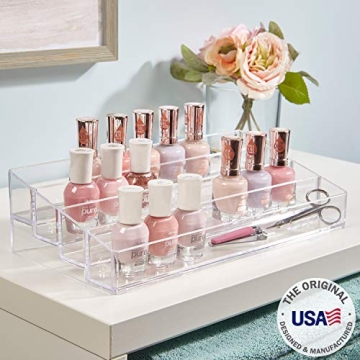 Clear 4-Tier Nail Polish Organizer | Made in USA