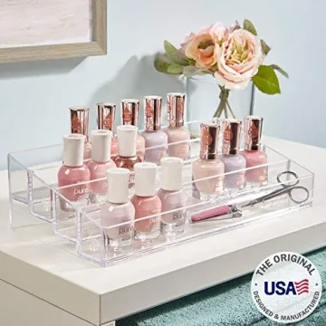 Clear 4-Tier Nail Polish Organizer | Made in USA