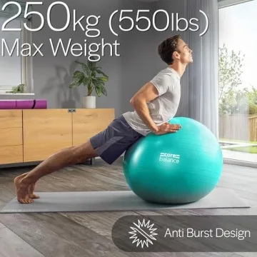 Core Balance Exercise Ball - Anti-Burst & Slip Resistant