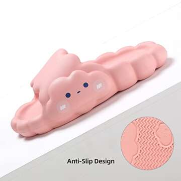 Cute slides for women Clouds Slides Sandals Cartoon Slippers Cloudy Thickened Soft-soled Slippers Bath Slippers Shower Slippers Non-Slip Cute Spa Slipper for Indoor and Outdoor,Bathroom Pool Garden