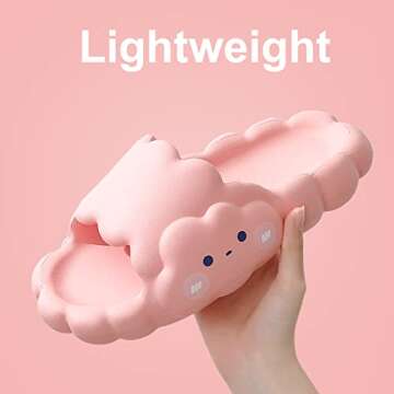 Cute slides for women Clouds Slides Sandals Cartoon Slippers Cloudy Thickened Soft-soled Slippers Bath Slippers Shower Slippers Non-Slip Cute Spa Slipper for Indoor and Outdoor,Bathroom Pool Garden