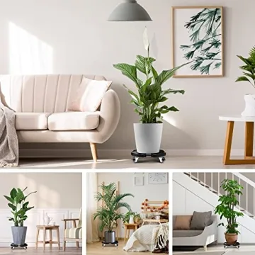 Adjustable WBD WEIBIDA Plant Caddy with Wheels