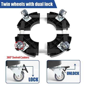 Adjustable WBD WEIBIDA Plant Caddy with Wheels