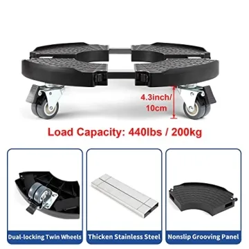 Adjustable WBD WEIBIDA Plant Caddy with Wheels