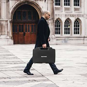 OUUTMEE Portable Hard Case with Customizable Foam