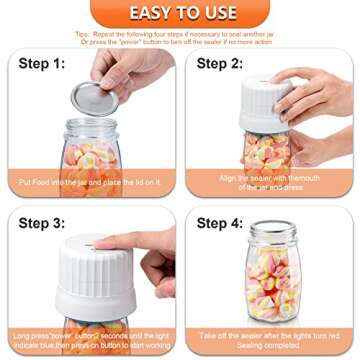 Electric Vacuum Sealer for Fresh Mason Jar Storage