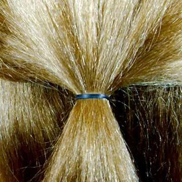 Amelia Beauty | 1000 Count 1/2" Rubber Bands | Premium US Made Rubber Hair Ties | Ideal for Ponytails, Braids & Beards | Strong All Day Hold | Convenient Re-closable Container | Black