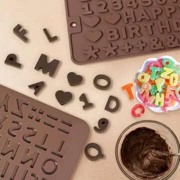Silicone Letter and Number Molds for Beautiful Cake Decor
