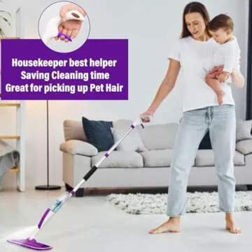 Effortless Floor Cleaning Mop with Refillable Bottle and Pads