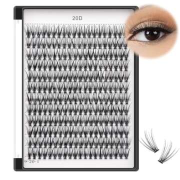 Bodermincer 240pcs D Curl Mixed Lash Kit - Faux Mink Extensions