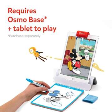 Osmo - Super Studio Disney Mickey Mouse & Friends - Ages 5-11 - Learn to Draw - For iPad or Fire Tab...