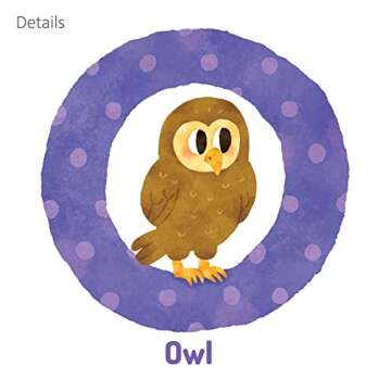 DECOWALL DS8-1608 Watercolour Animal Alphabet ABC Kids Wall Stickers Decals Peel and Stick Removable for Nursery Bedroom Living Room Art murals Decorations