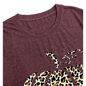 Comfy Halloween Pumpkin Shirt for Women - Fall Graphic Tee