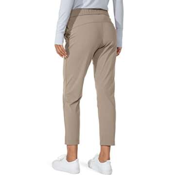 G Gradual Women's Pants with Deep Pockets 7/8 Stretch Sweatpants for Women Athletic, Golf, Lounge, W...
