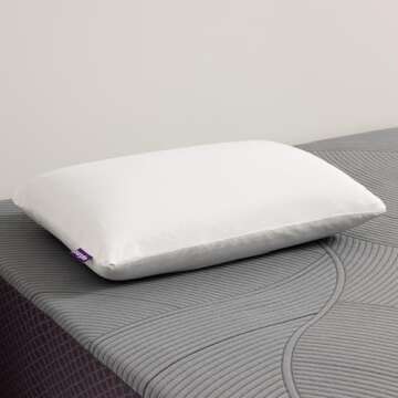 Purple Harmony Pillow - King Medium, Greatest Pillow Ever Invented, 360º Hex Grid & Talalay Latex Core - No Pressure Support, Stays Cool, Luxurious Comfort
