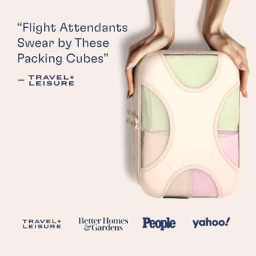 Shacke 5-Piece Packing Cubes Set for Organized Travel