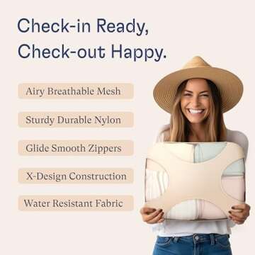 Shacke 5-Piece Packing Cubes Set for Organized Travel