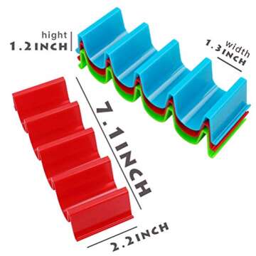 Taco Holder Stand Set of 6 Dishwasher Safe Aichoof