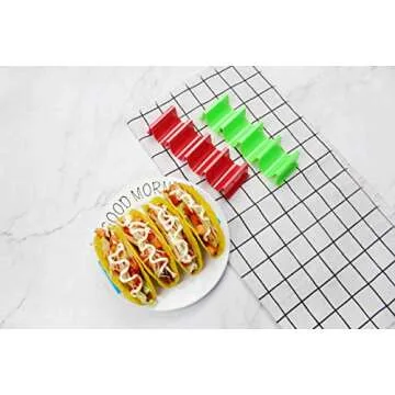 Taco Holder Stand Set of 6 Dishwasher Safe Aichoof
