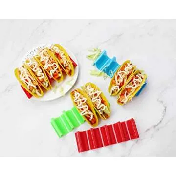 Taco Holder Stand Set of 6 Dishwasher Safe Aichoof