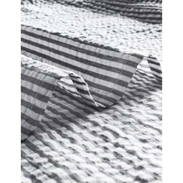 VATPAVE Mens Striped Summer Button Down Beach Shirt