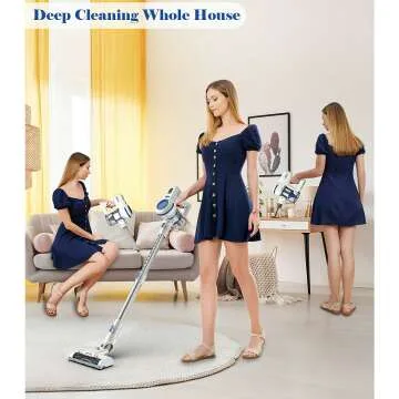 ORFELD Cordless Vacuum with 22000Pa Suction Power