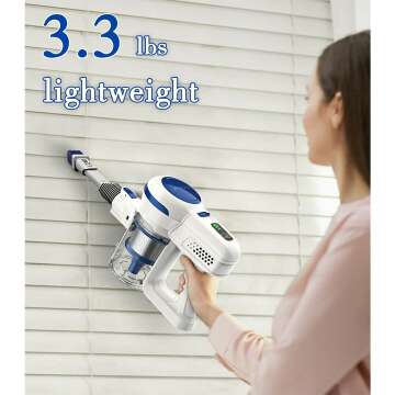 ORFELD Cordless Vacuum with 22000Pa Suction Power