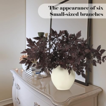 Lyrow Artificial Cimicifuga Leaf Spray for Unique Fall Decor