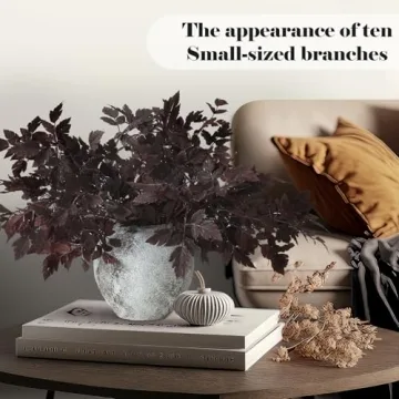 Lyrow Artificial Cimicifuga Leaf Spray for Unique Fall Decor