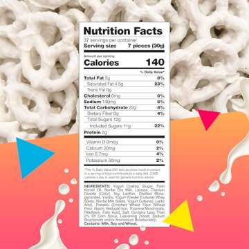 Yogurt Covered Pretzels, Salted Pretzels in Sweet Vanilla Yogurt, 40 Ounces